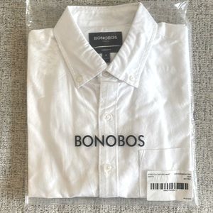 Bonobos long sleeve white button down. Still new in the package. Size medium
